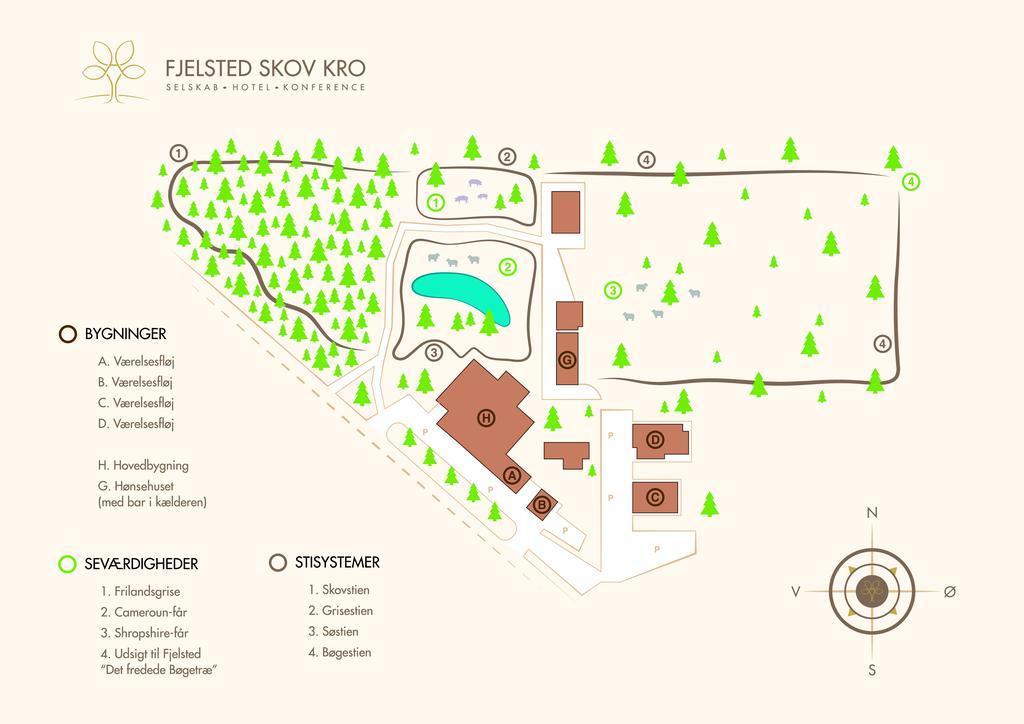 Fjelsted Skov Hotel & Konference Ejby  Exterior photo